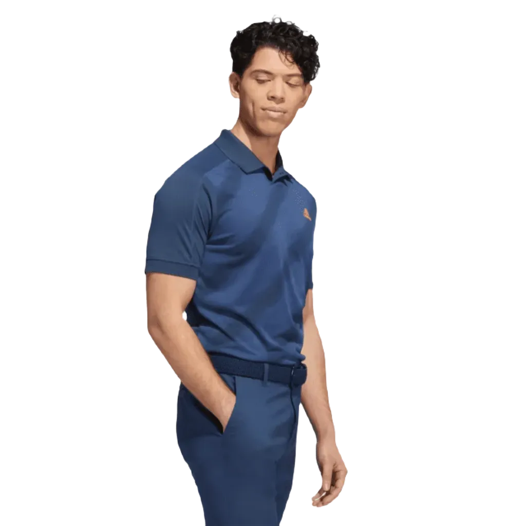 Adidas Statement Print Polo Shirt - Blue