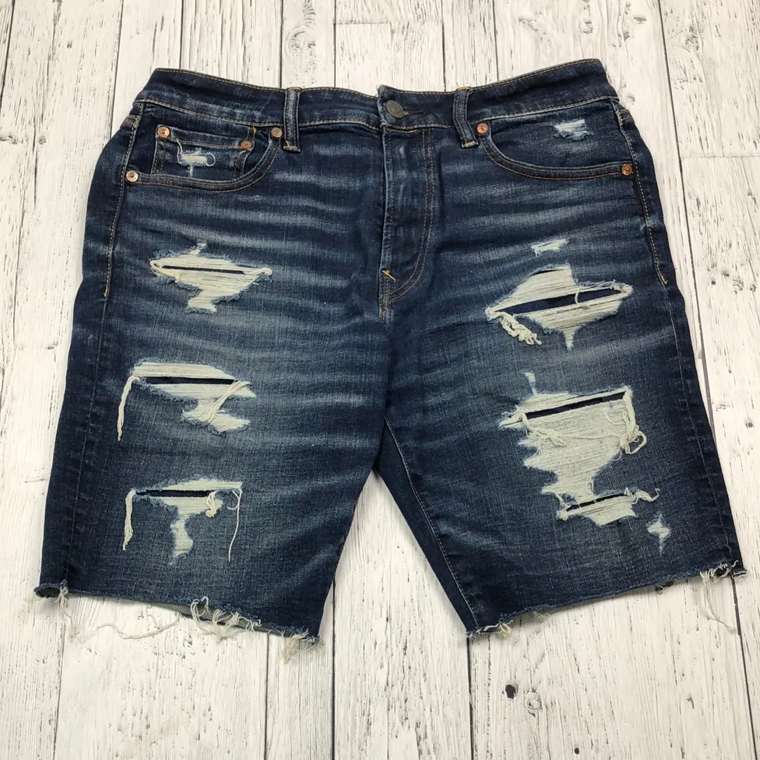 American eagle blue distressed denim shorts - His M/31