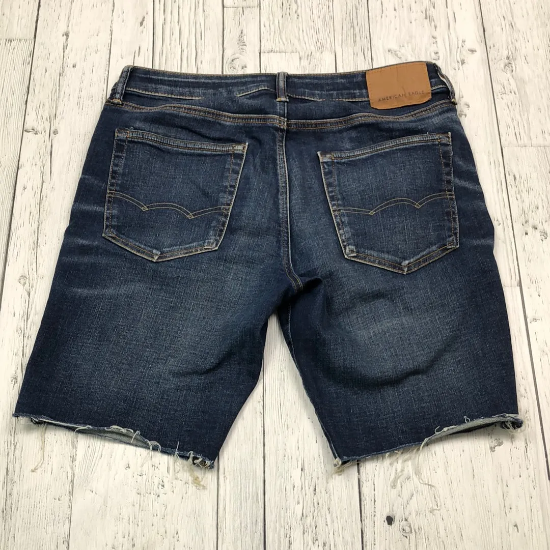 American eagle blue distressed denim shorts - His M/31