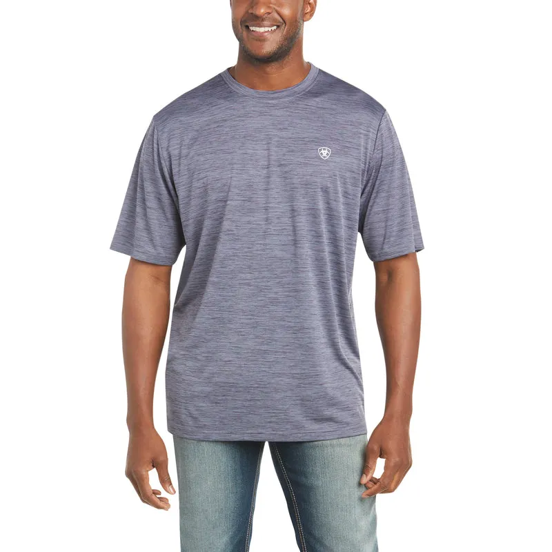 'Ariat' Men's Charger Graphic Flag T-Shirt - Graystone