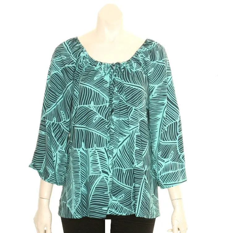 Banana Leaf Peasant Top