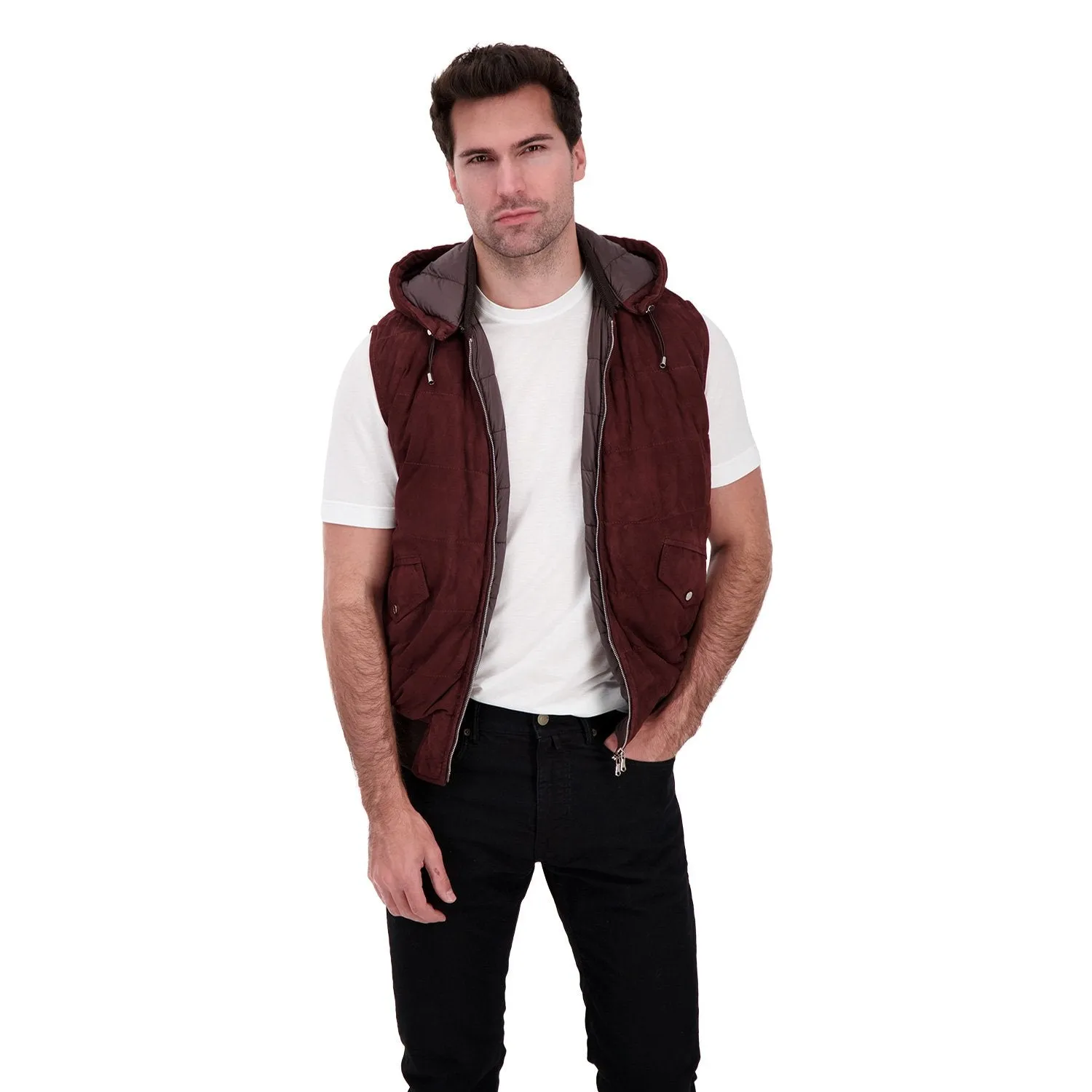 Barba Napoli Burgundy Barba Skate Vest