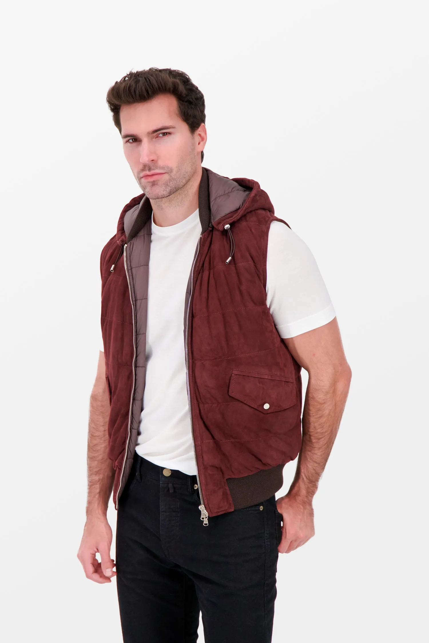 Barba Napoli Burgundy Barba Skate Vest