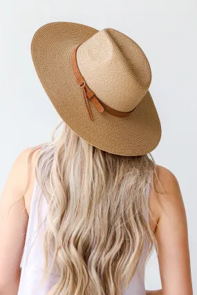 Bask In The Sun Straw Wide Brim Hat