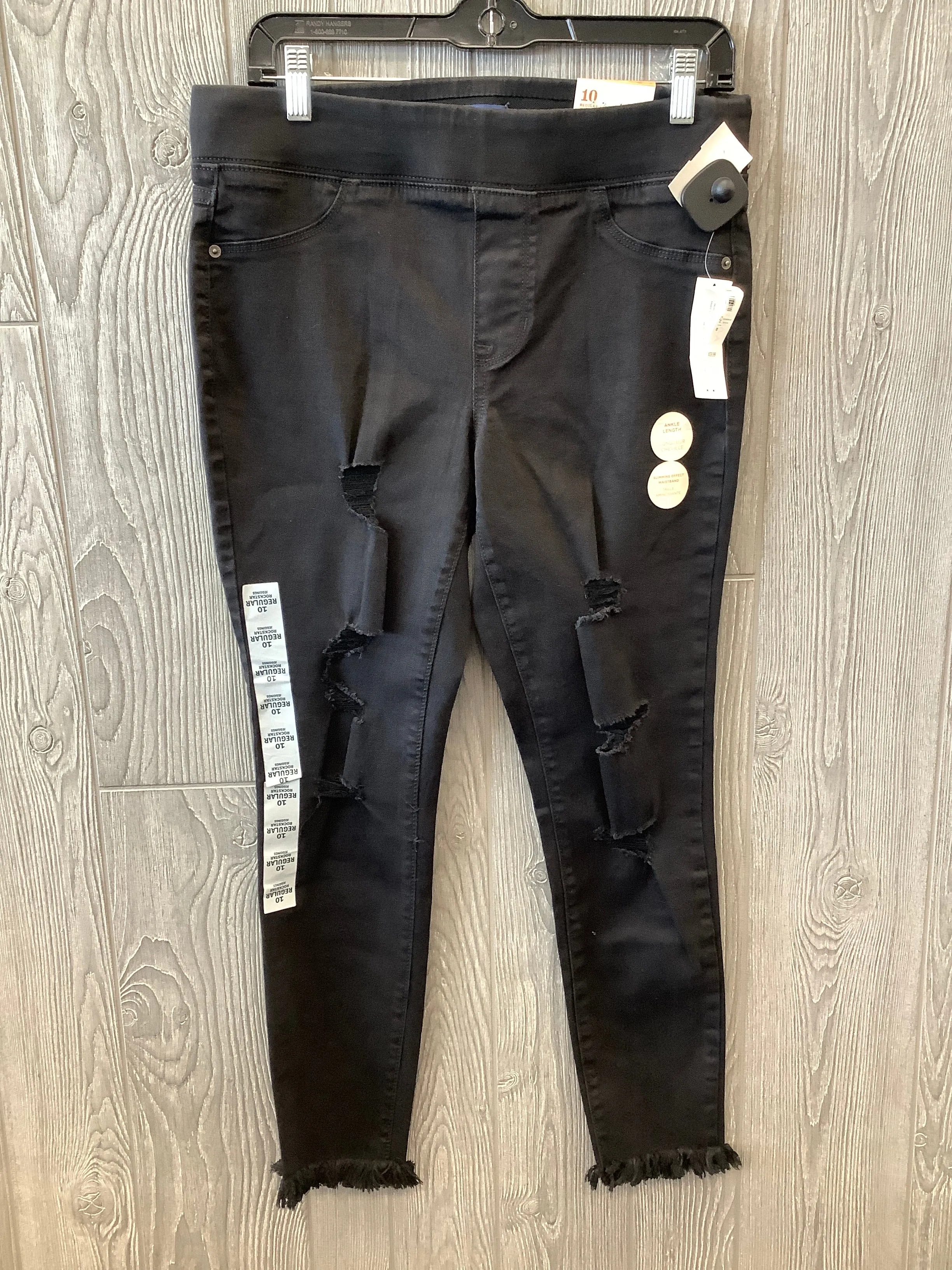 Black Denim Jeans Jeggings Old Navy, Size 10