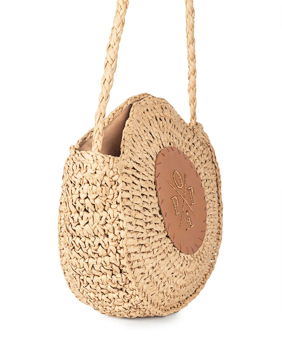 Bolso Leticia Rafia Camel