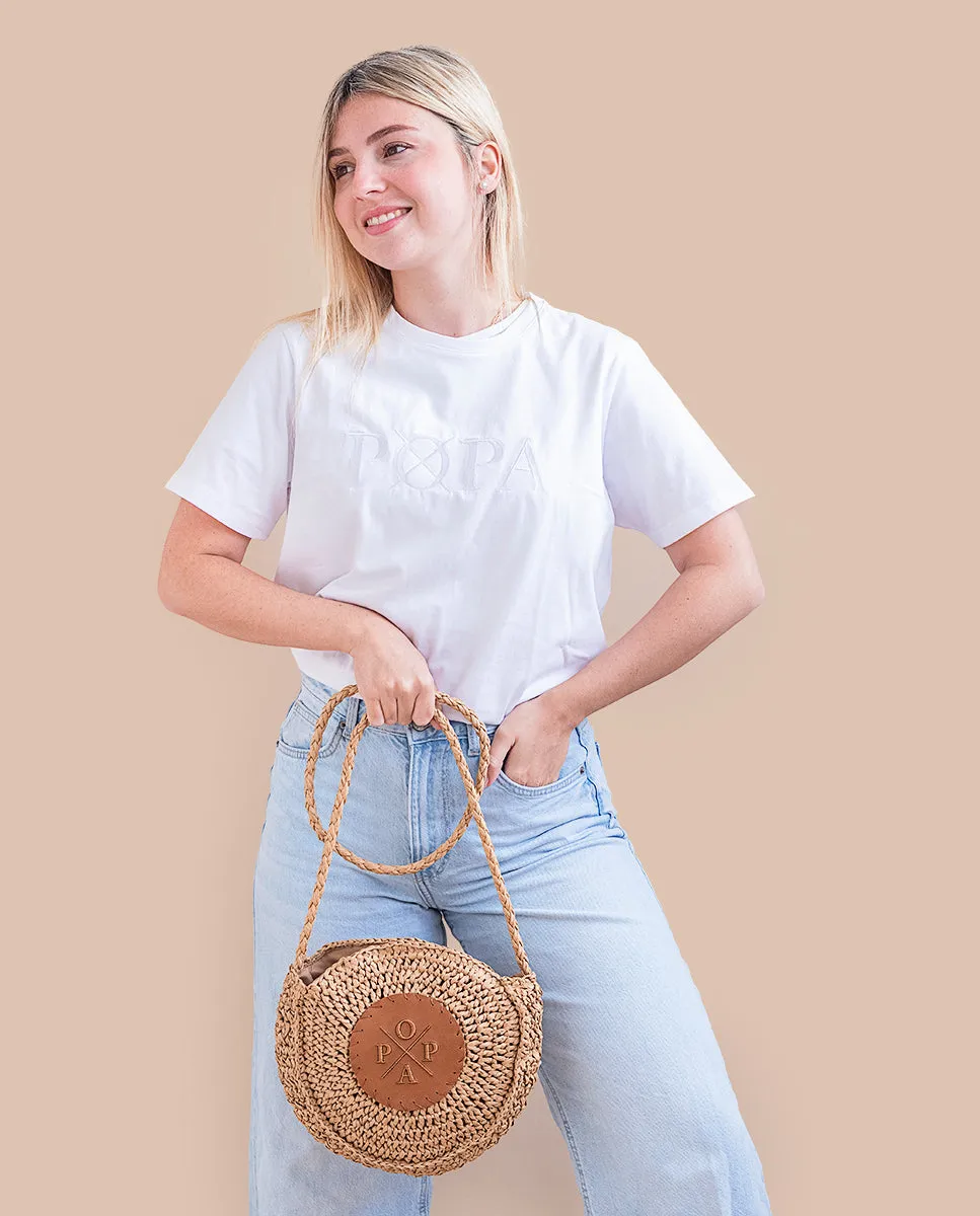 Bolso Leticia Rafia Camel