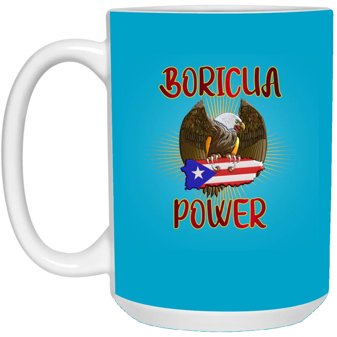 Boricua Power 15 oz. White Mug