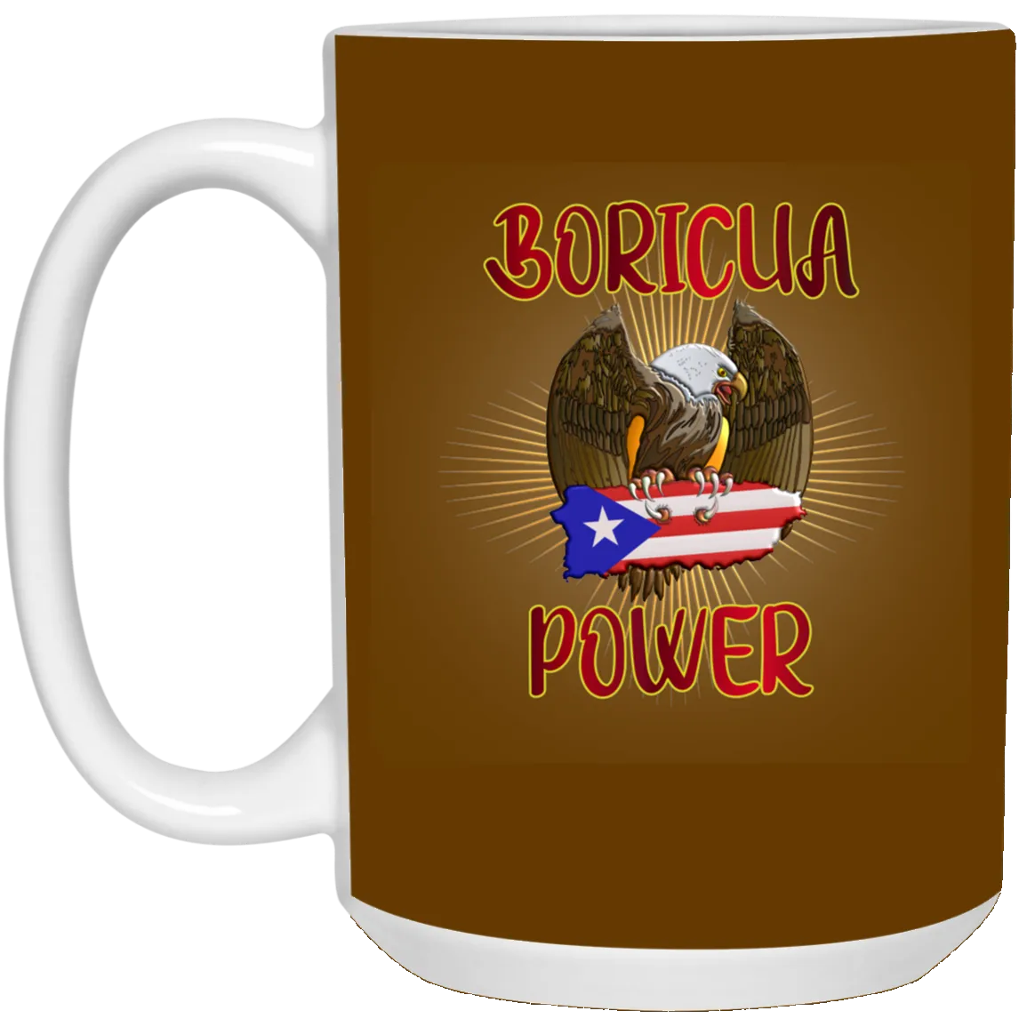 Boricua Power 15 oz. White Mug