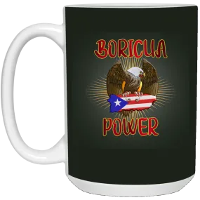 Boricua Power 15 oz. White Mug