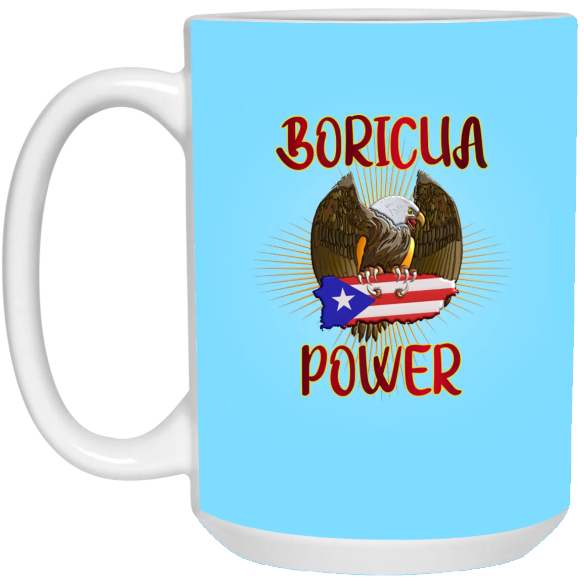 Boricua Power 15 oz. White Mug