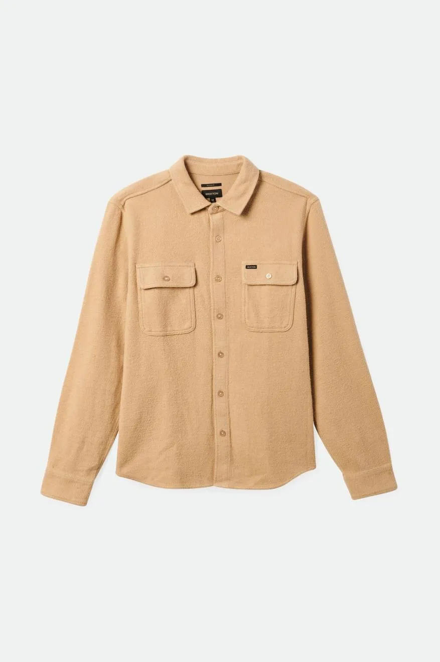 Bowery Textured Loop Twill Overshirt - Sand