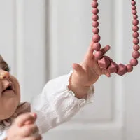 Breastfeeding and Teething Necklace - Terracotta