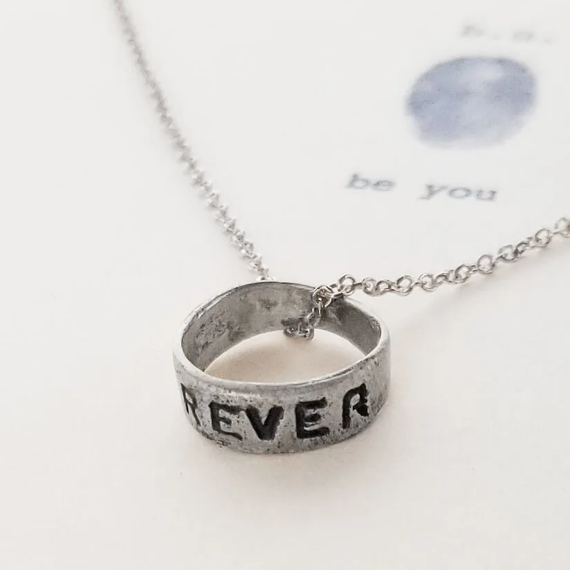 b.u. Forever Ring Necklace