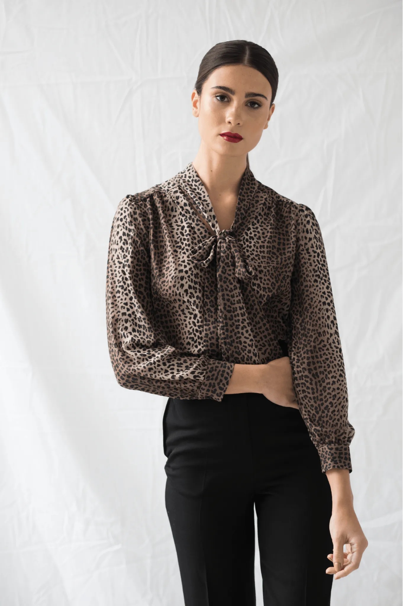 Charlotte Blouse in Leopard