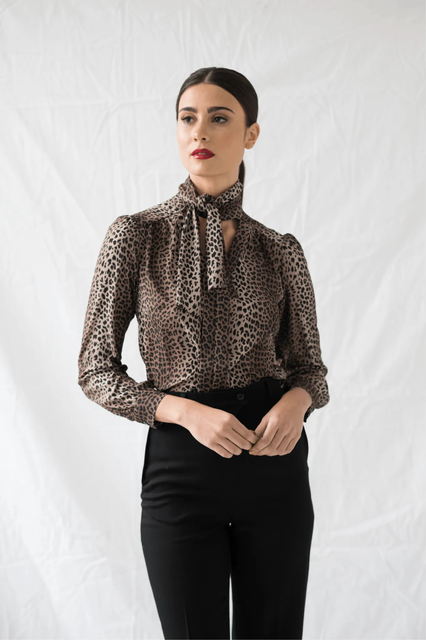 Charlotte Blouse in Leopard