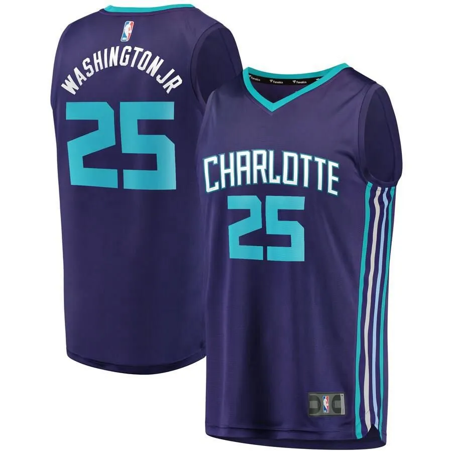 Charlotte Hornets PJ Washington Jr. Fanatics Branded Replica Fast Break Player Statement Jersey Kids - Purple | Ireland F9074Y9