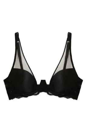 Charlotte Lace Sheer Overlay Demi Bra