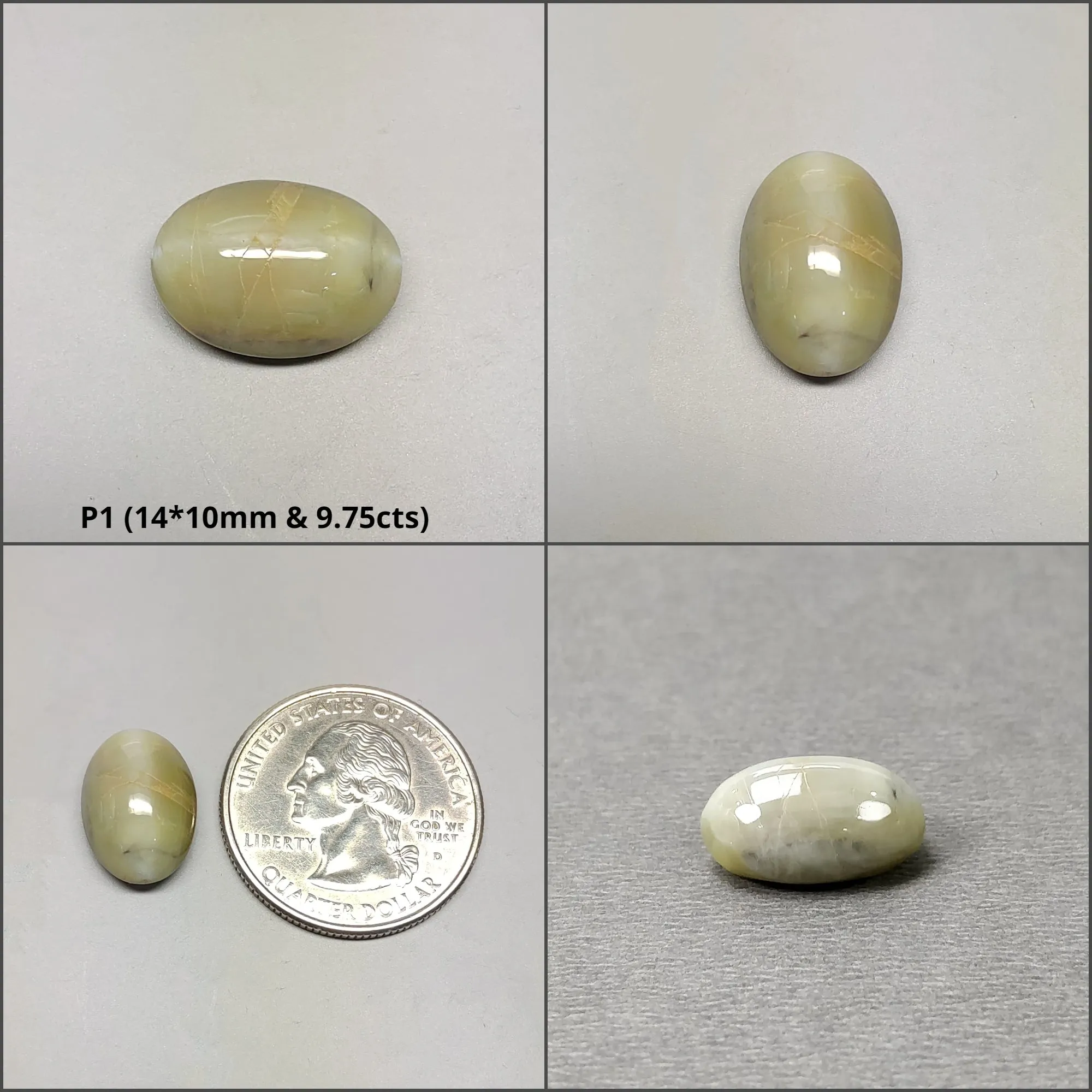 CHRYSOBERYL CAT'S EYE Gemstone Cabochon : Natural Untreated Unheated Cat's Eye Round And Oval Shape 1pcs 2pcs & 3pcs