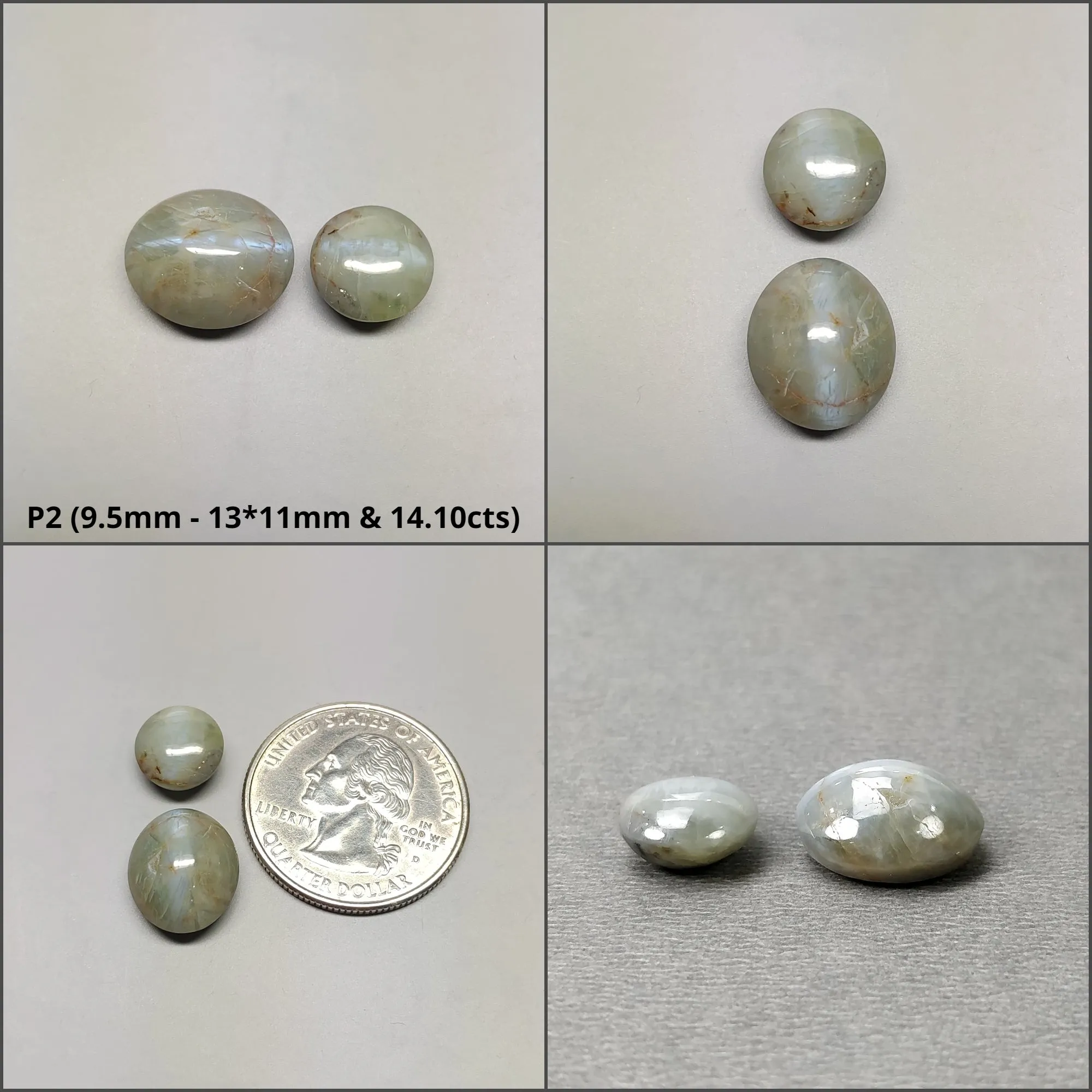 CHRYSOBERYL CAT'S EYE Gemstone Cabochon : Natural Untreated Unheated Cat's Eye Round And Oval Shape 1pcs 2pcs & 3pcs