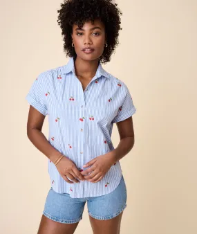 Cotton Stretch Short Sleeve Charlotte Shirt