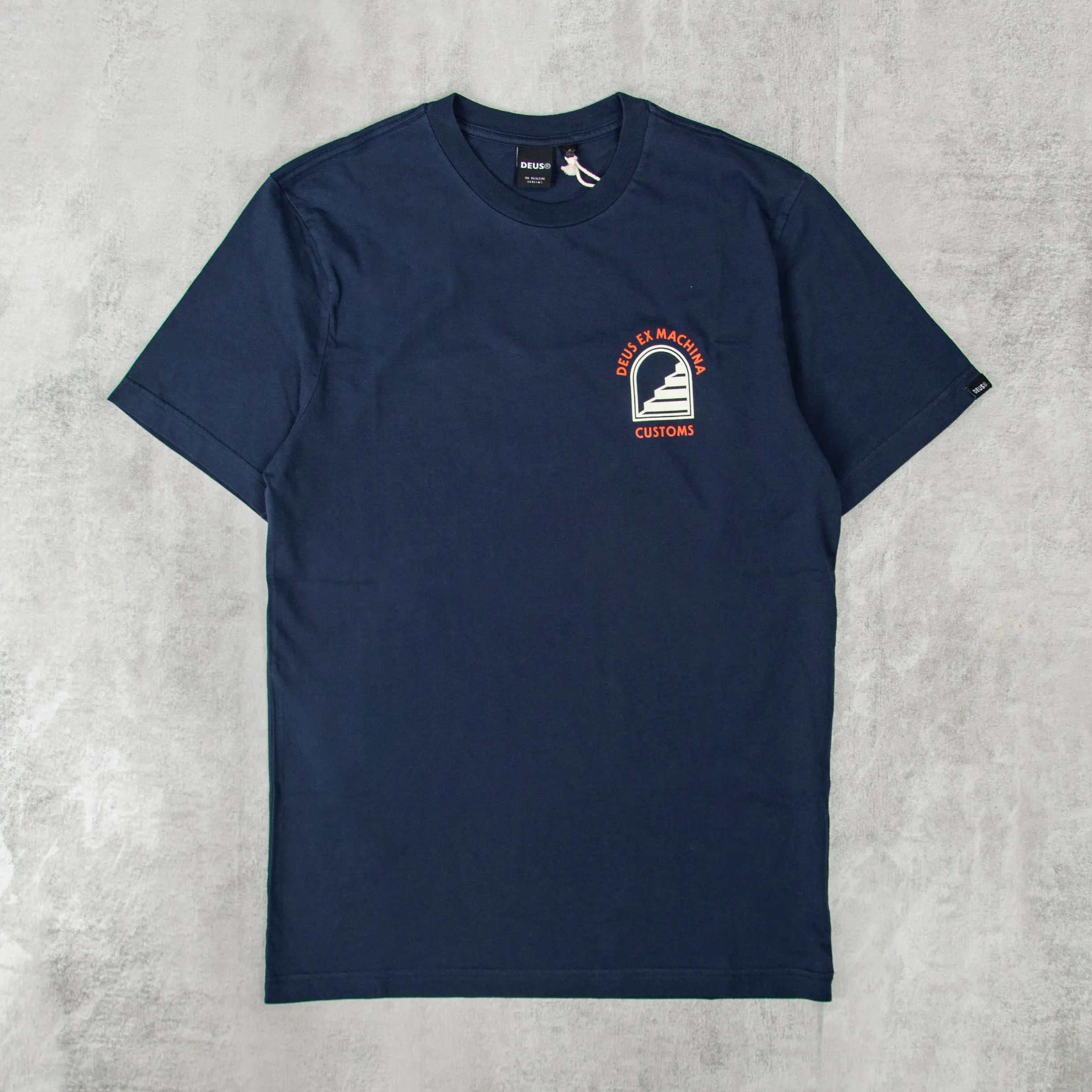 Deus Ex Machina Stairway Tee - Navy