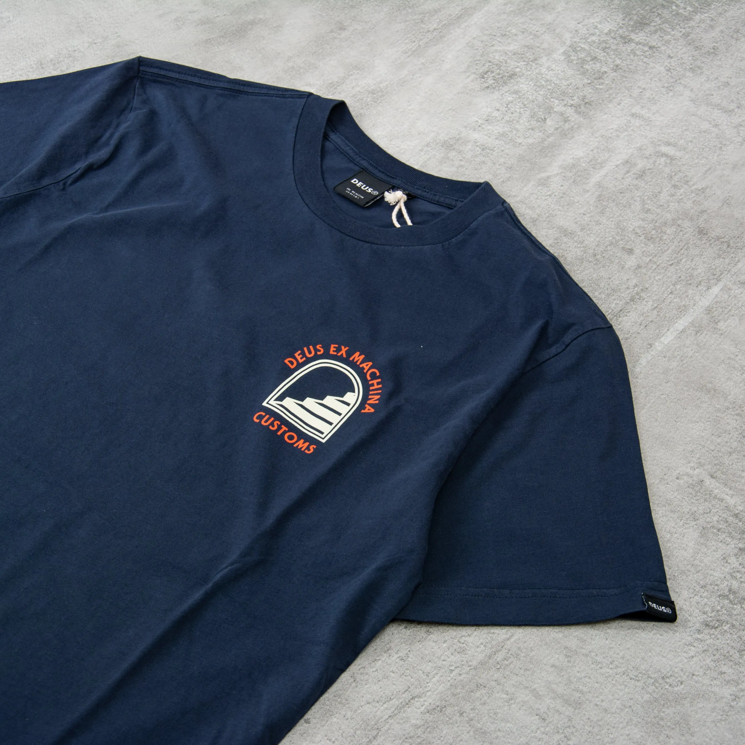 Deus Ex Machina Stairway Tee - Navy