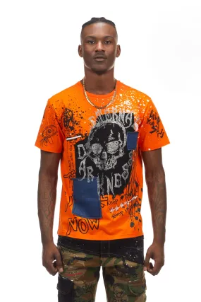 Doodle Fashion Tee - Orange