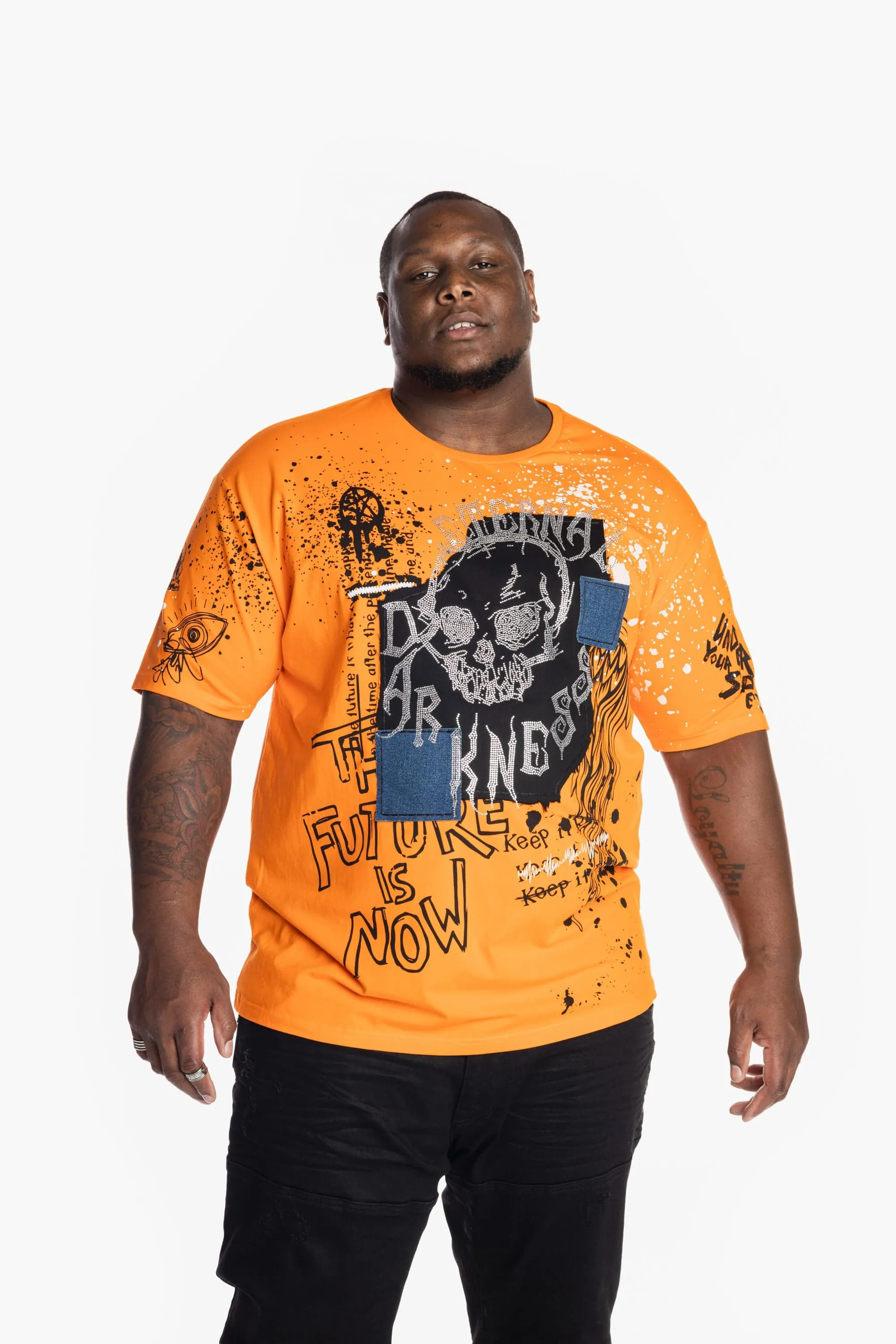 Doodle Fashion Tee - Orange