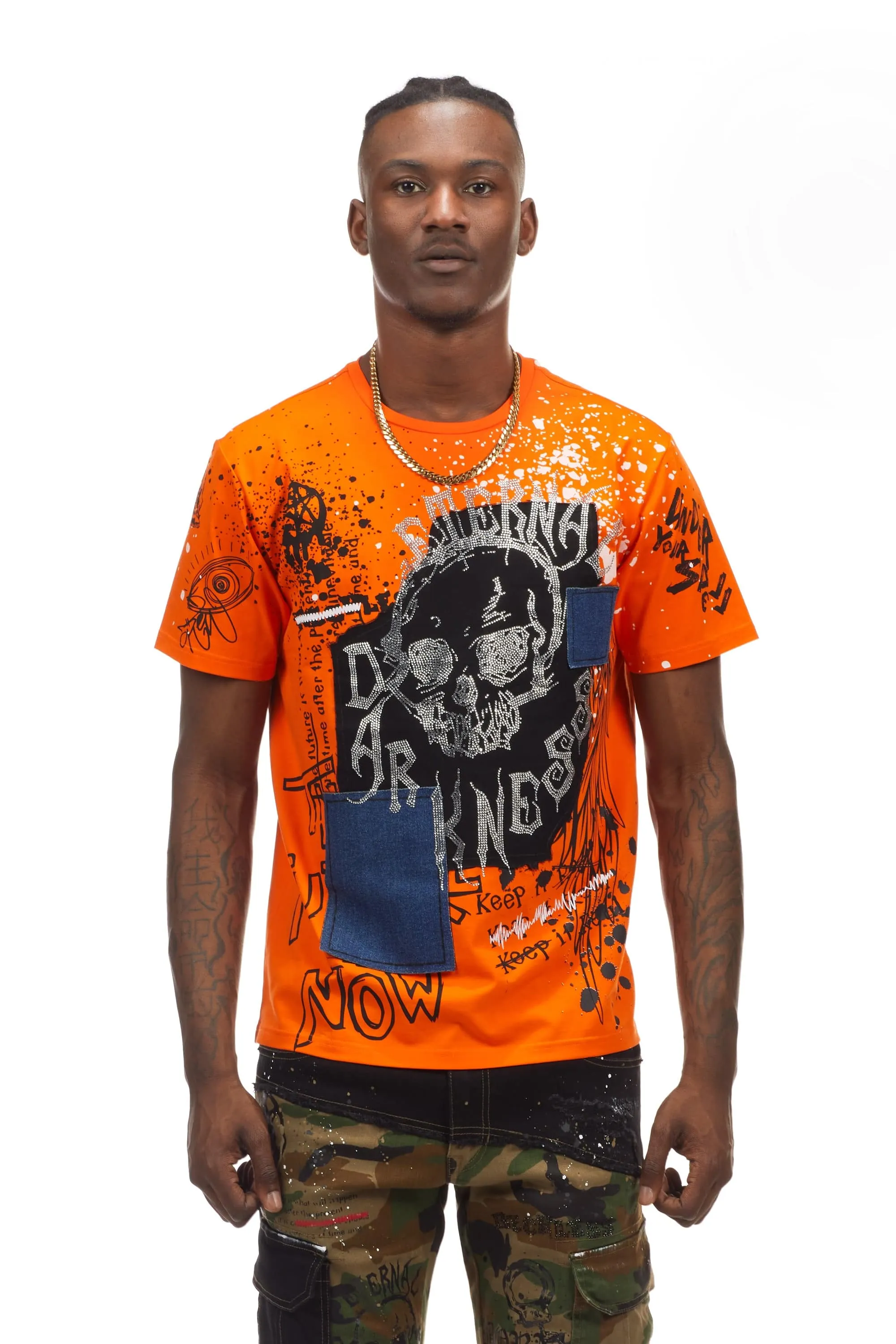 Doodle Fashion Tee - Orange