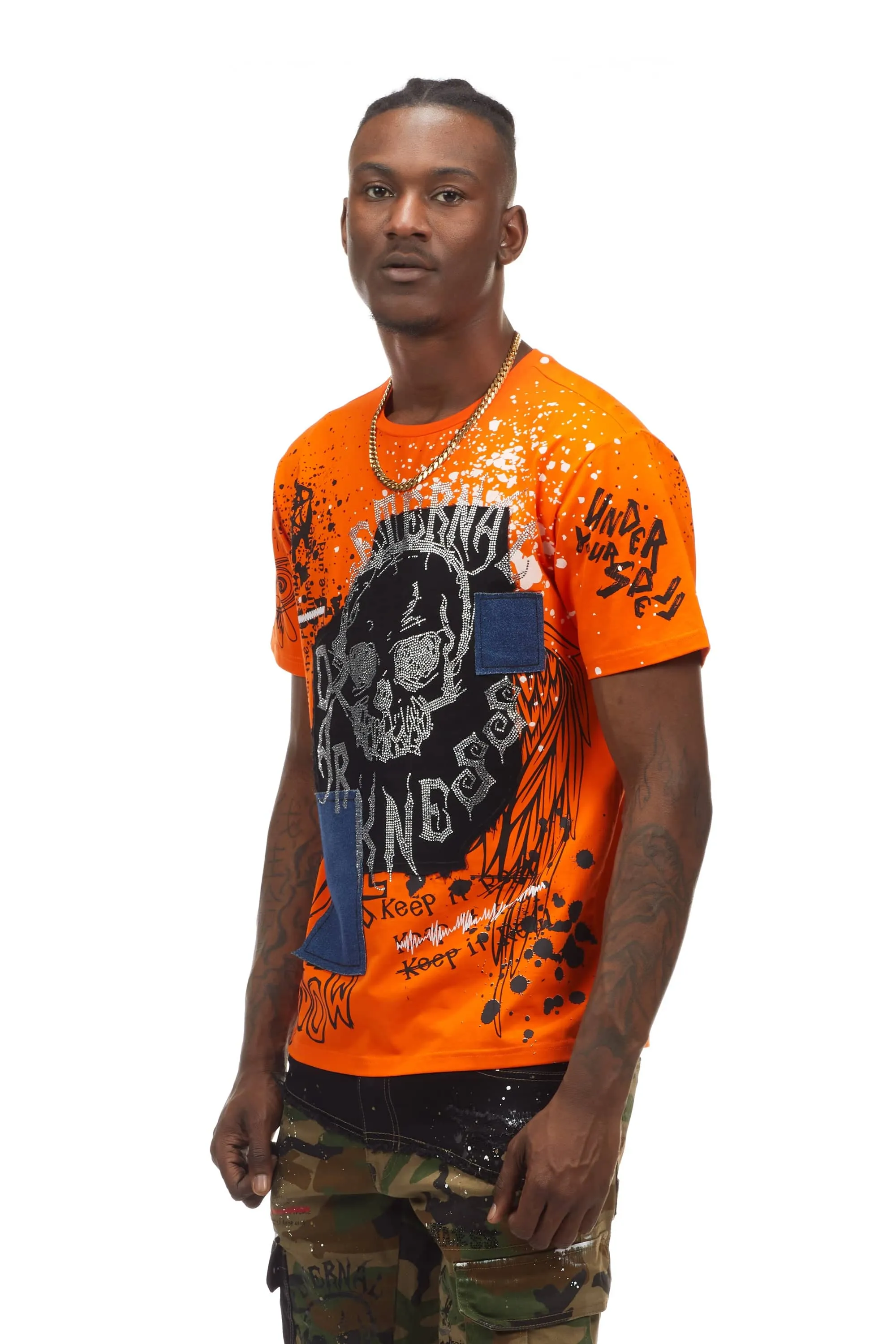 Doodle Fashion Tee - Orange