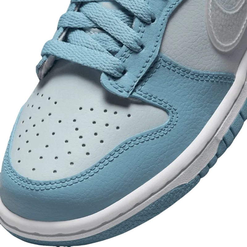 Dunk Low Clear Swoosh Blue