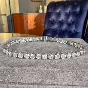 Estate Diamond Bezel Tennis Bracelet