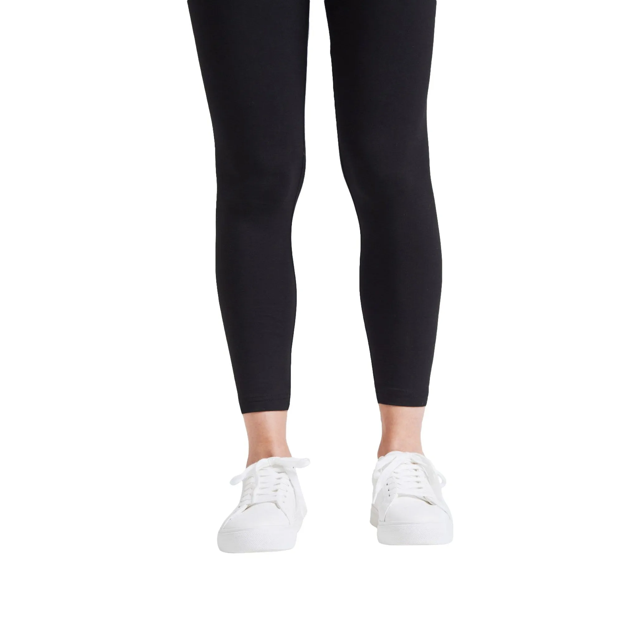 Fashion Tight Black Classic High Waist Ankle Length Leggings