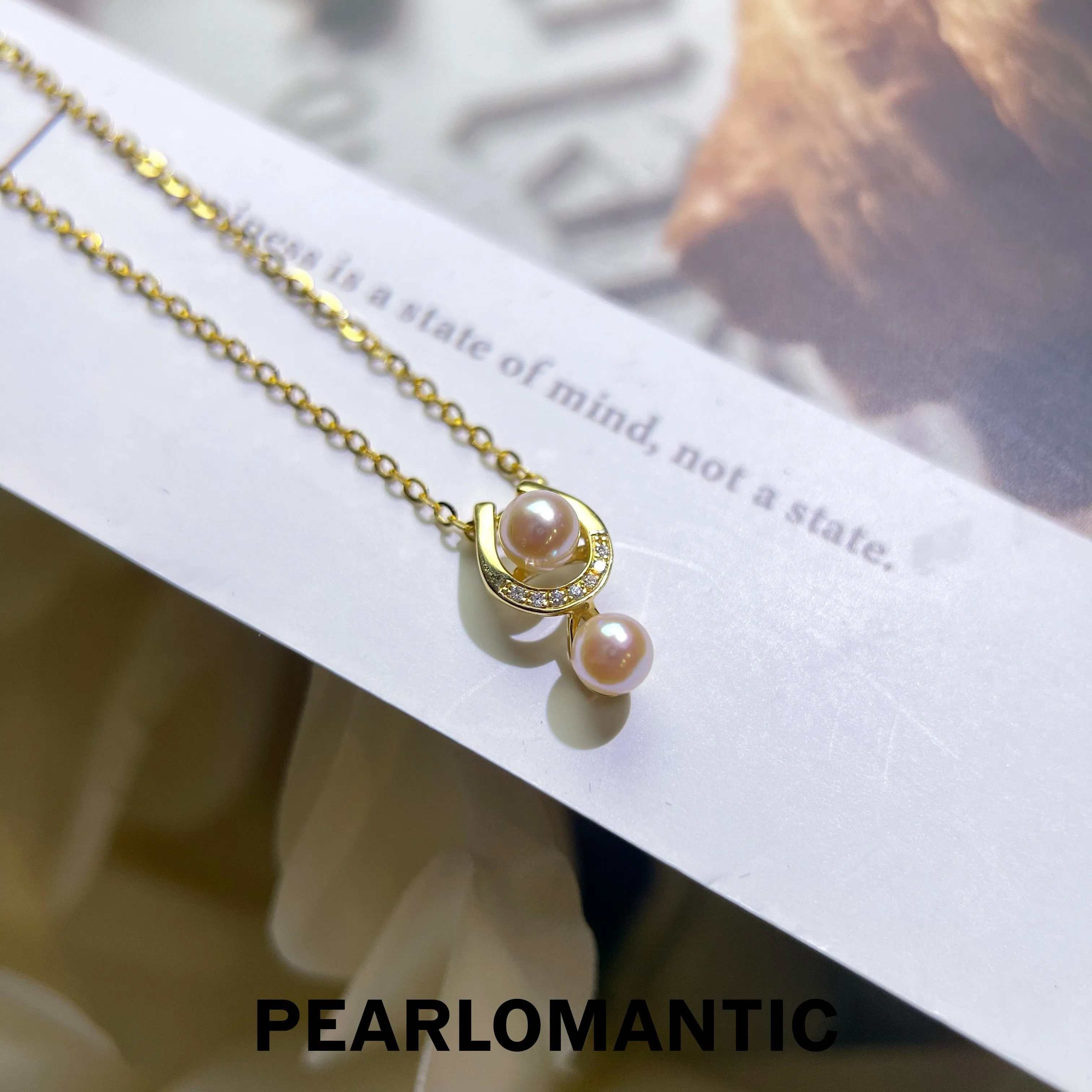 [Fine Jewelry] 18k Gold & Diamond & Akoya Pearl (Top Level) Pendant