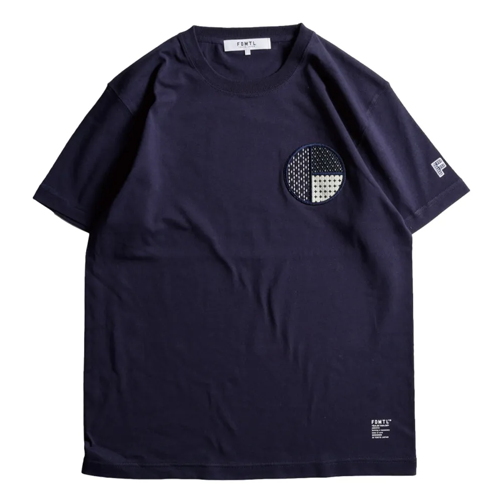 FUNDAMENTAL CIRCLE PATCH TEE-NAVY