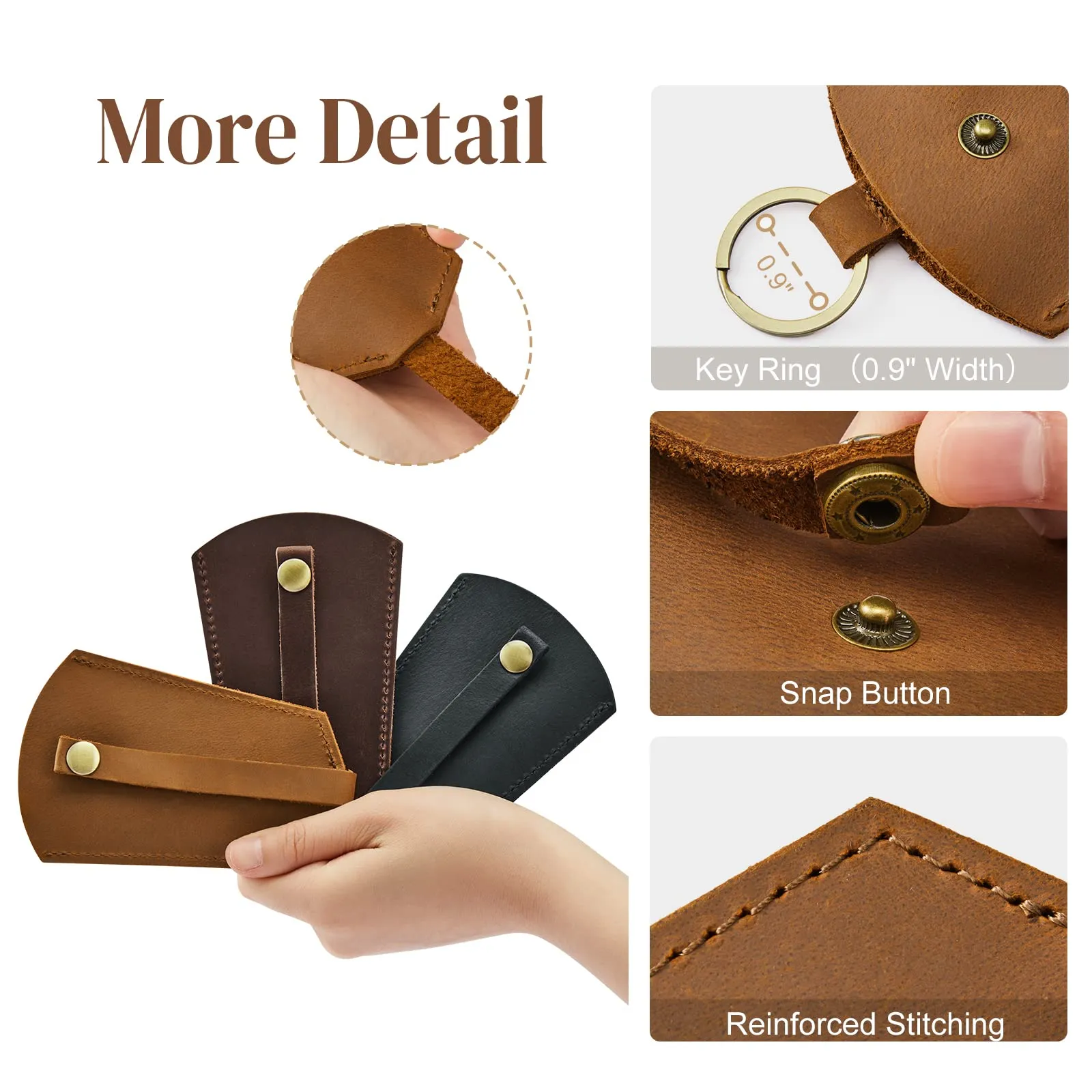 Genuine Leather Key Holder Car Key Case