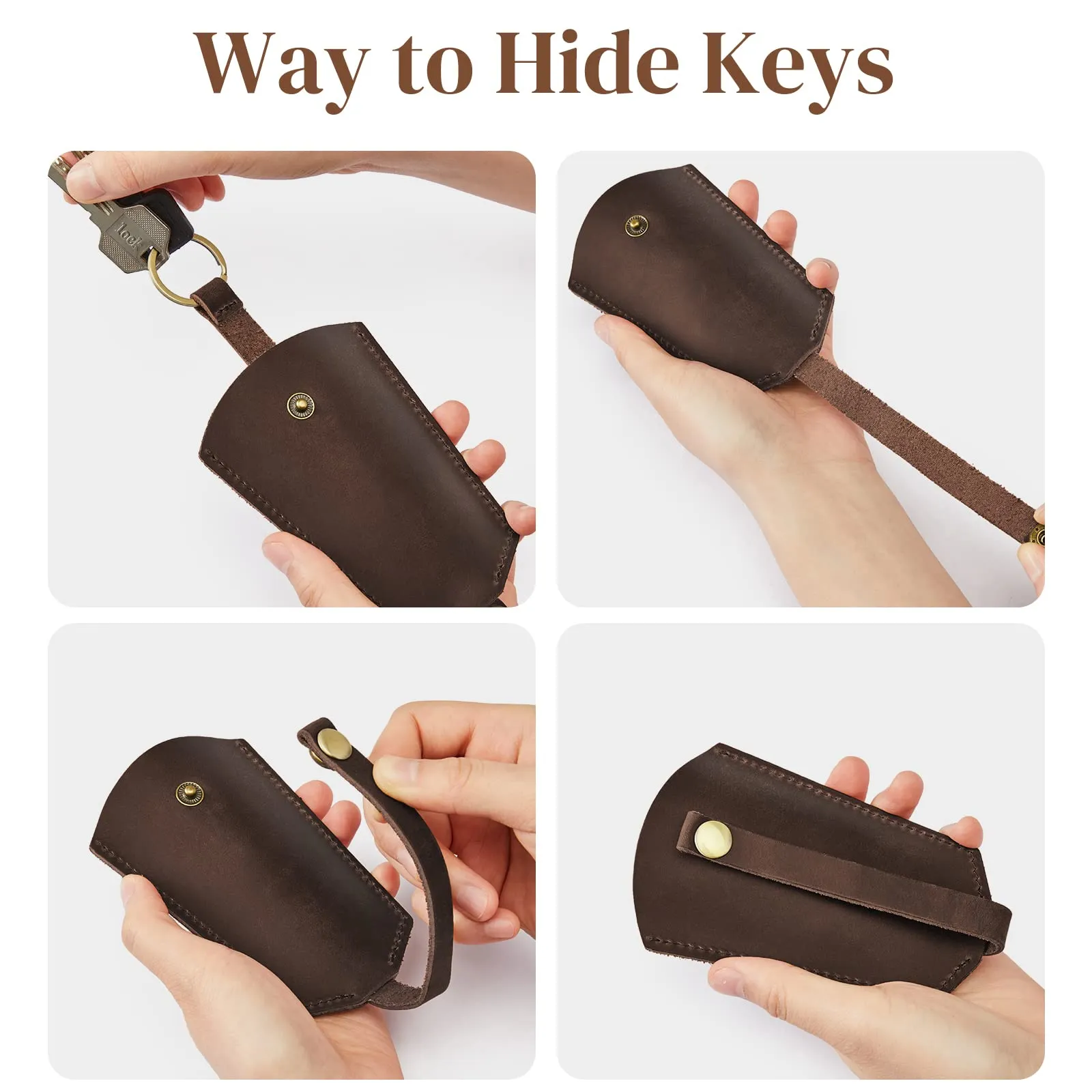 Genuine Leather Key Holder Car Key Case