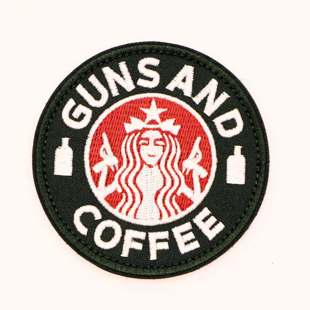 Guns and Coffee - Velcro Patch