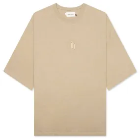 H Stamp Box Tee - Tan