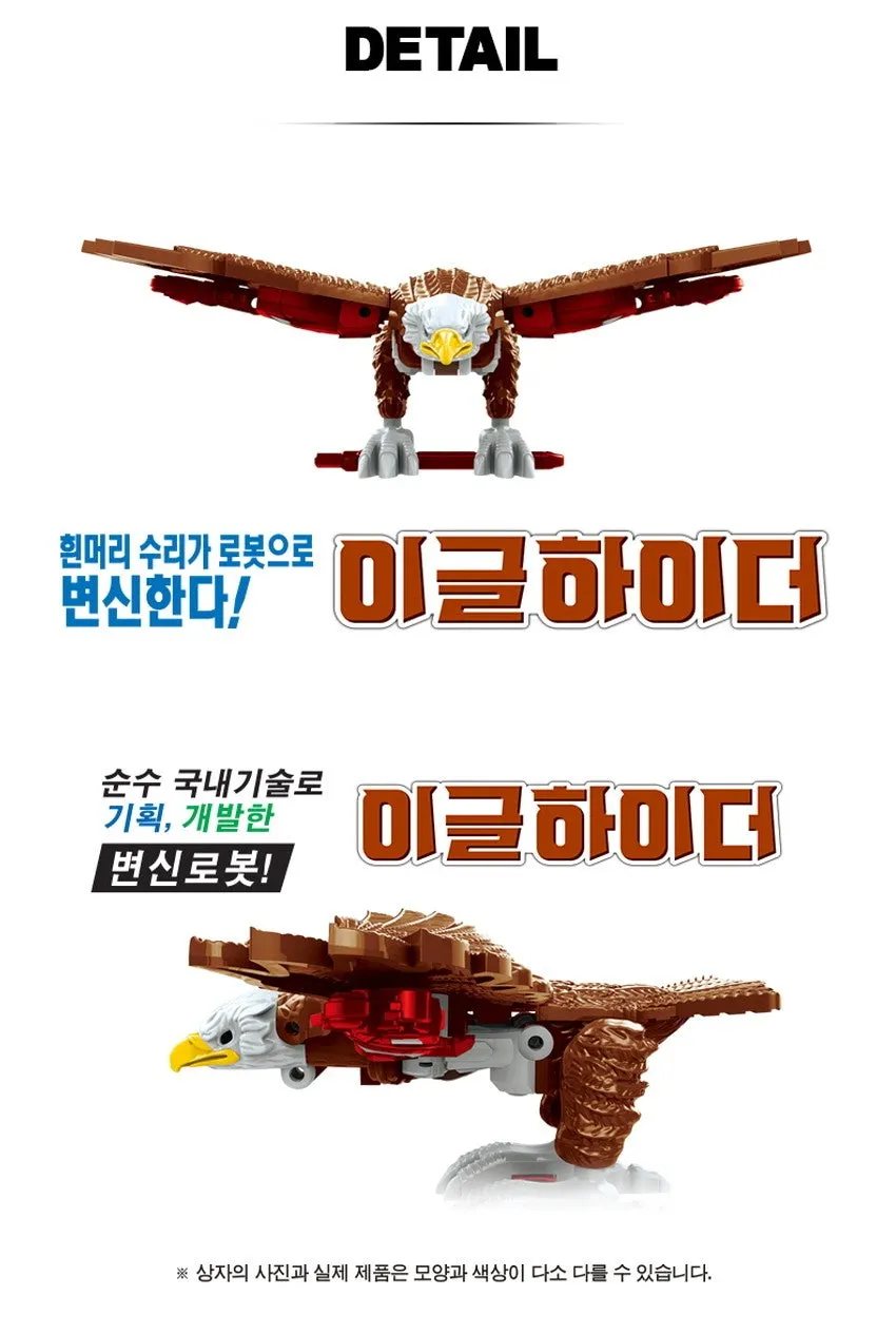 Hello Carbot Mini Eagle Hider Transformer Robot Toys Kids Boys Gifts