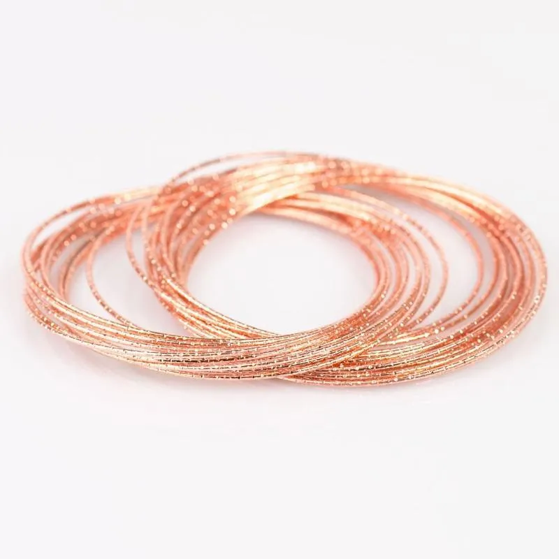 I Sweat Glitter Copper Bangle Look Bracelet