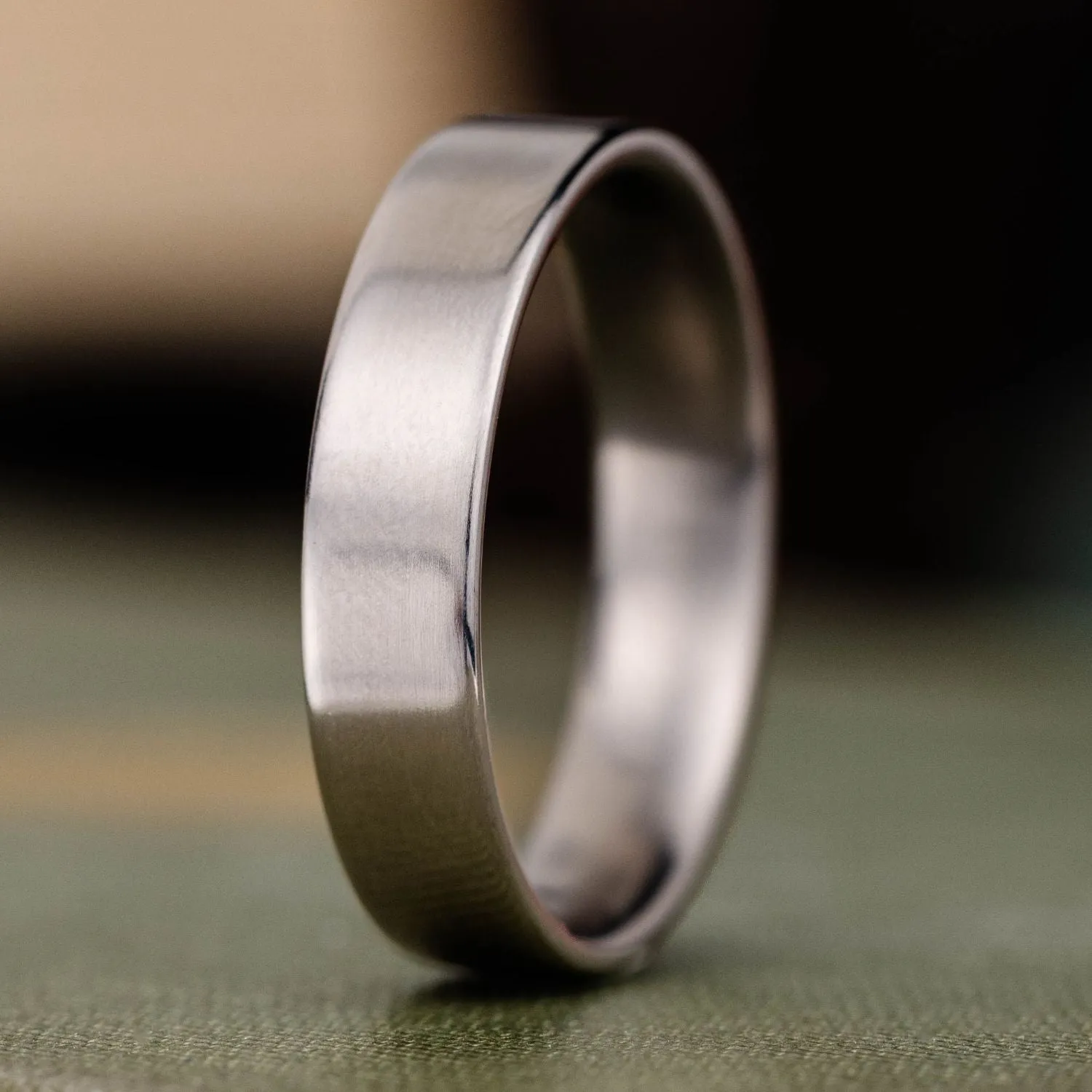 (In-Stock) The Olympian | Men's Polished Titanium Wedding Band - Size 8.75 | 6mm Wide