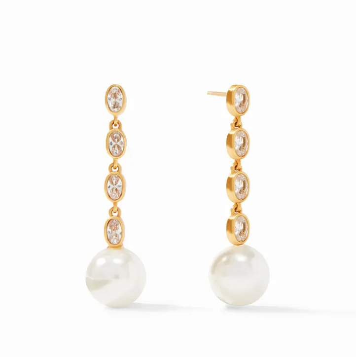 Julie Vos Charlotte Pearl Statement Earrings