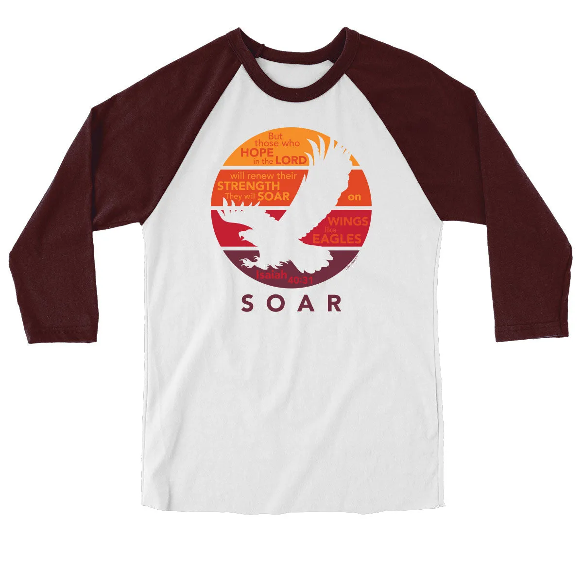 Light Source Mens Raglan T-Shirt Soar Eagle