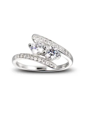 Love Forever Ring In Cz Silver