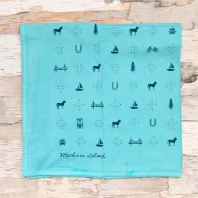 Mackinac Icons Aqua Bandana