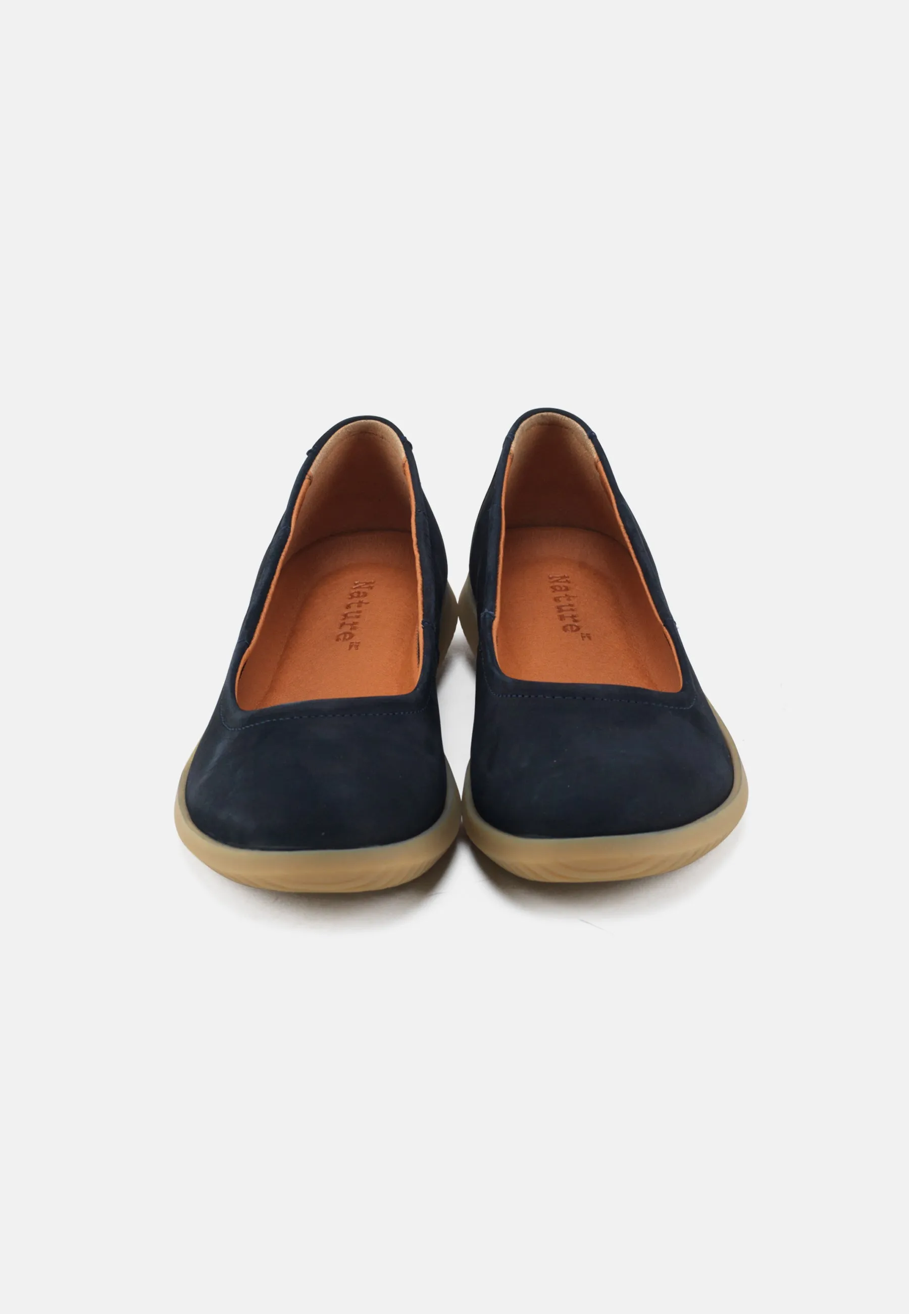 Marie Ballerina Nubuck - Navy