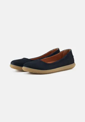 Marie Ballerina Nubuck - Navy