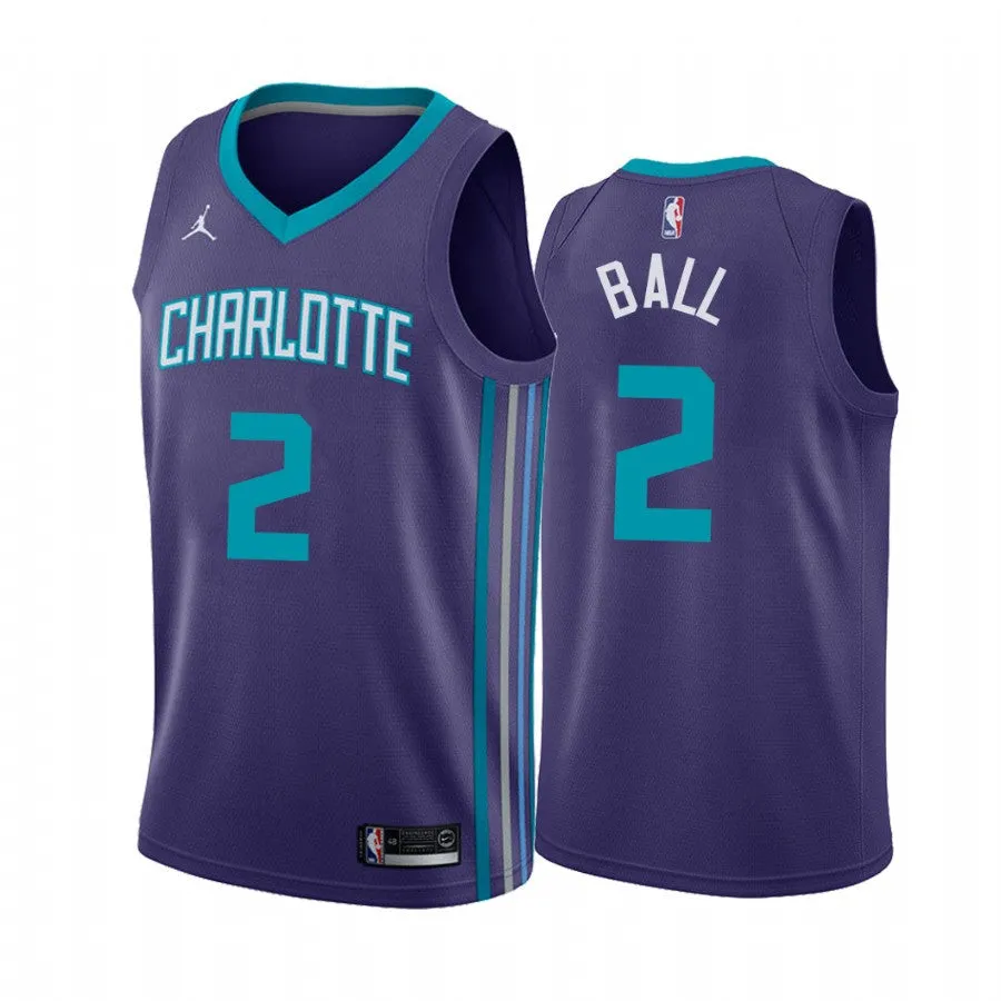 Men's Charlotte Hornets LaMelo Ball Statement Jersey Purple